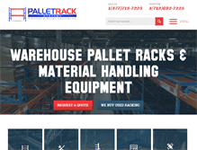 Tablet Screenshot of palletracksystems.com